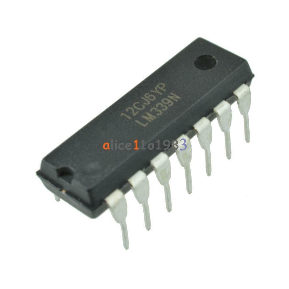 20pcs IC LM339 LM339N DIP-14 LOW POWER Quad Voltage Comparator