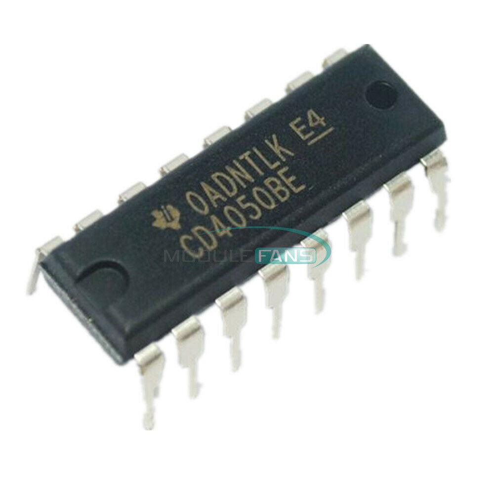 10Pcs CD4050BE CD4050 4050 Hex Buffers Converters CMOS to DTL TTL DIP-16
