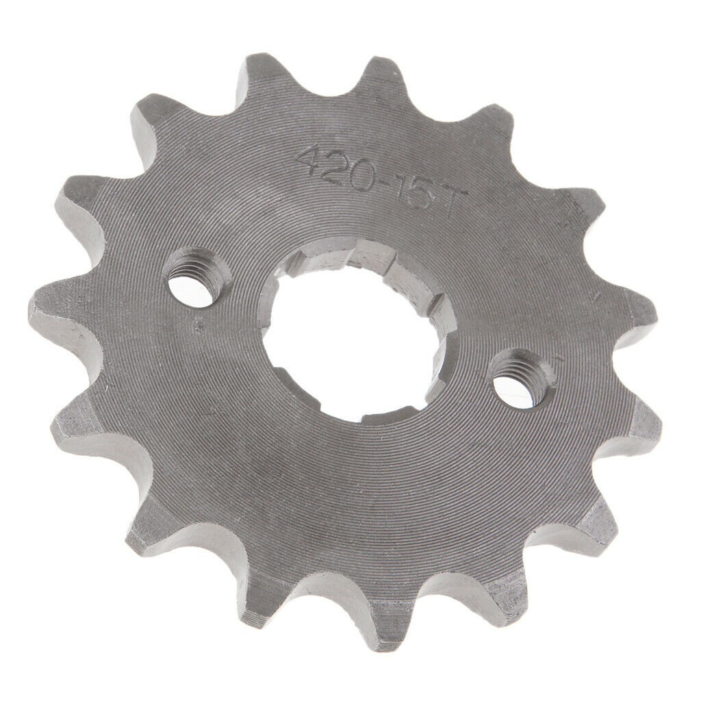 Steel Front Sprocket Chain 15T 420 for Yamaha PY80 PW80 LONCIN PY80