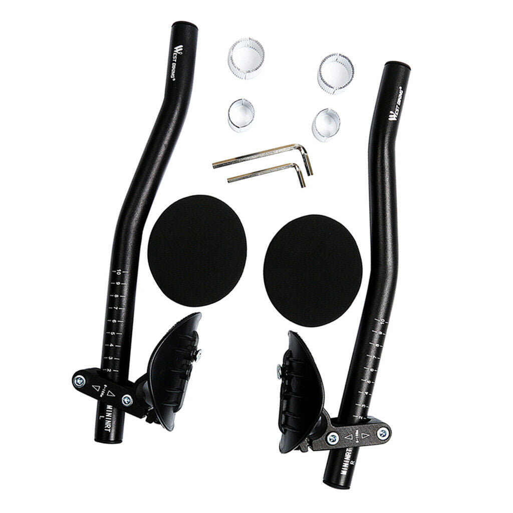Adjustable Bike Rest Handlebar Cycling for 25.4 to 31.8mm for Road Bike 34cm