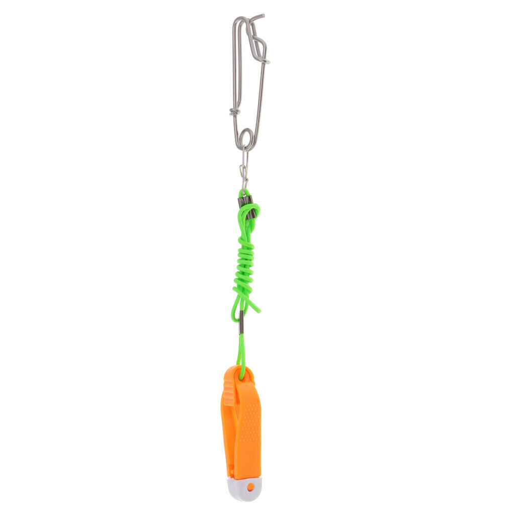 Mini Power Grip Plus Downrigger 17" Leader with Long Line Snaps Orange