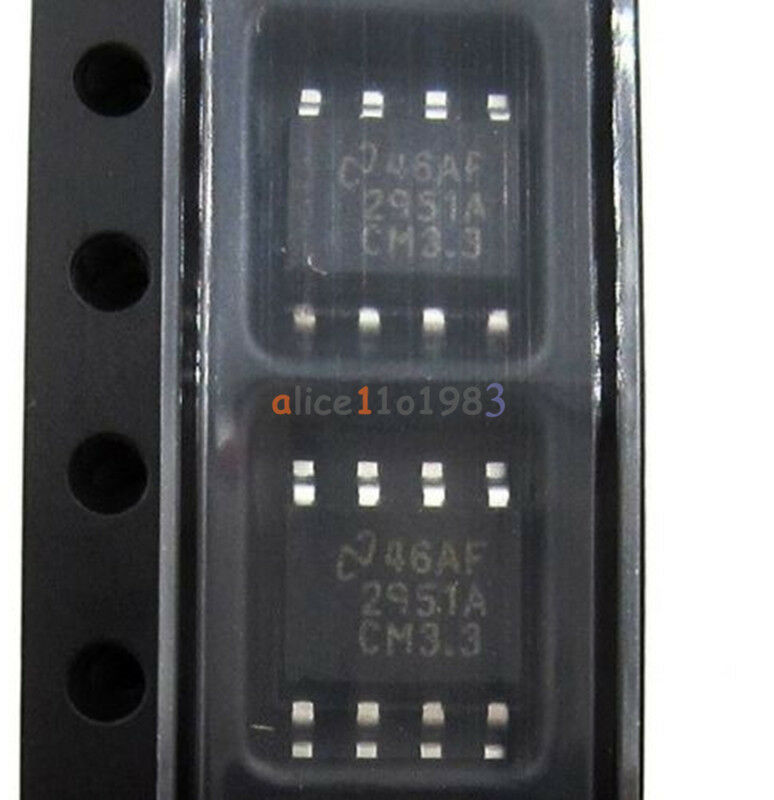 5PCS LP2951ACM 3.3 TI IC REG LDO 3.3V/ADJ 0.1A 8SOIC LP2951