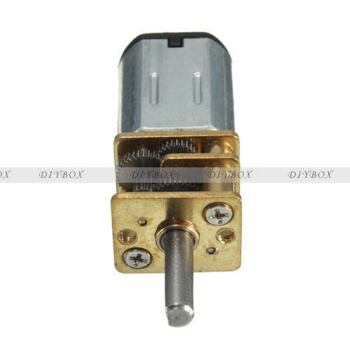 2PCS DC 6V 30RPM Micro Speed Reduction Gear Motor with Metal Gearbox Wheel N20