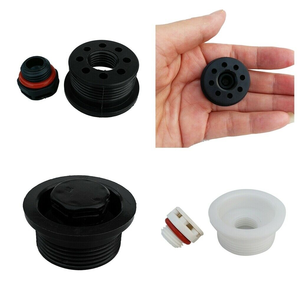 Stand Up Paddle Board Surfboard Auto Air Vent Plug with O-Ring, White