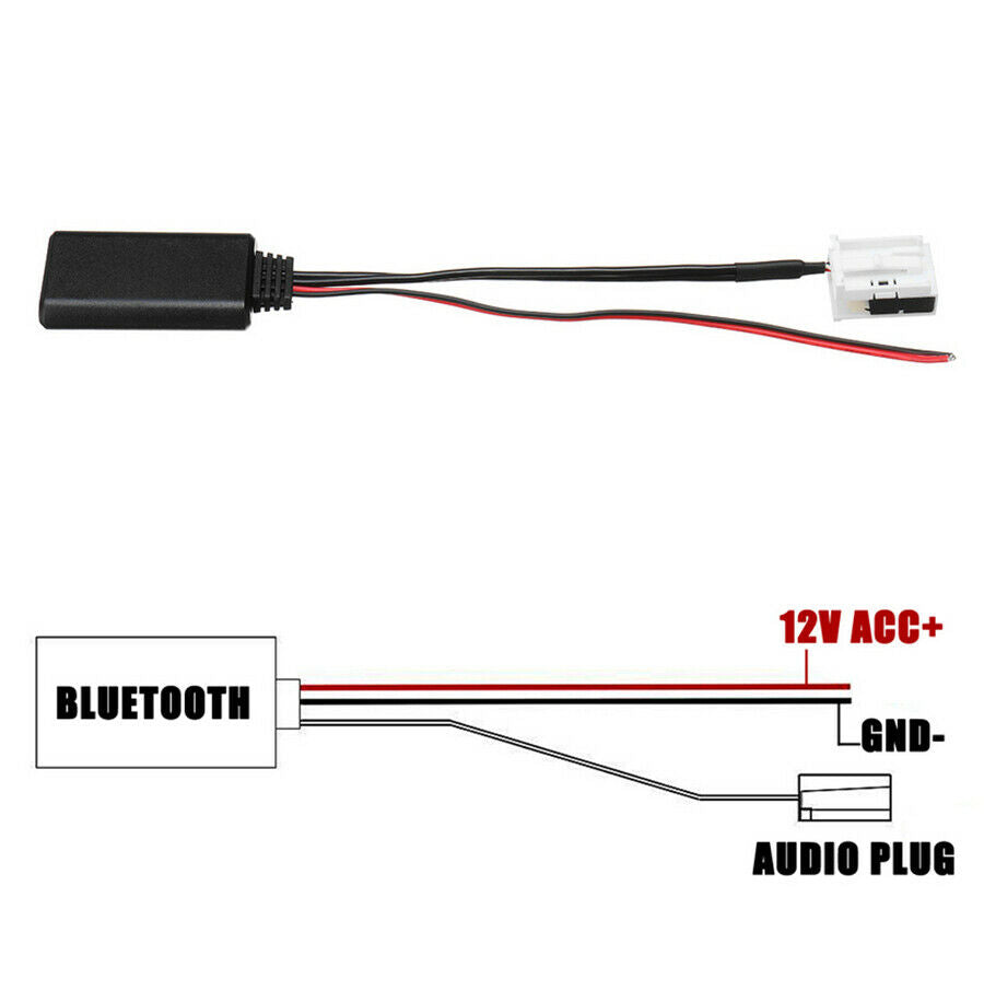 For 2004-2010 BMW E60 E63 E64 12V Car Bluetooth Adapter Aux Audio Music Cable