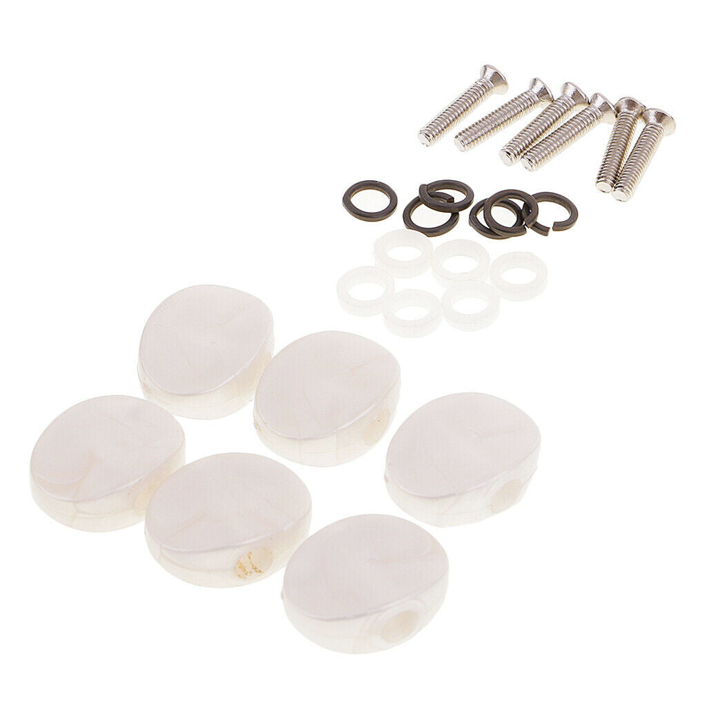 Set of 6pcs Tuning Peg Tuning Key Button Machine Heads for Acoustic Guitar