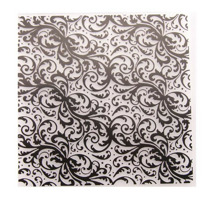 Plastic Embossing Folder For Scrapbooking DIY Photo Album Card 15x15.l8