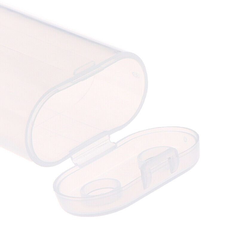 Waterproof Clear Holder Storage Box Plastic Safety Case For 2 Sections 18650 Tt
