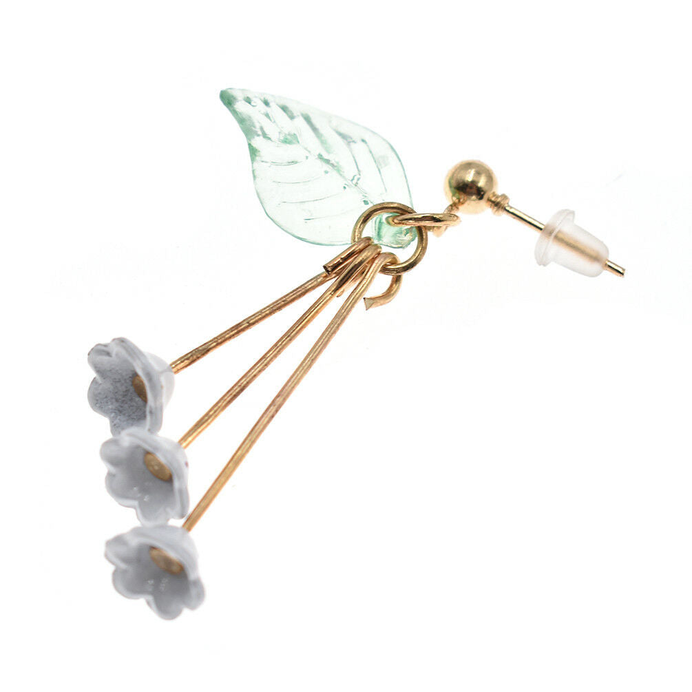 Lovely Floral Leaf Drop Earrings Ear Stud Drop Dangle Women Fashion Jewelry Chic