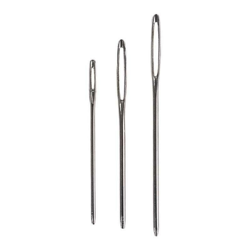 Hand Sewing Tools Set Metal Large-Eye Blunt Needles Threading Needle Seam Ripper