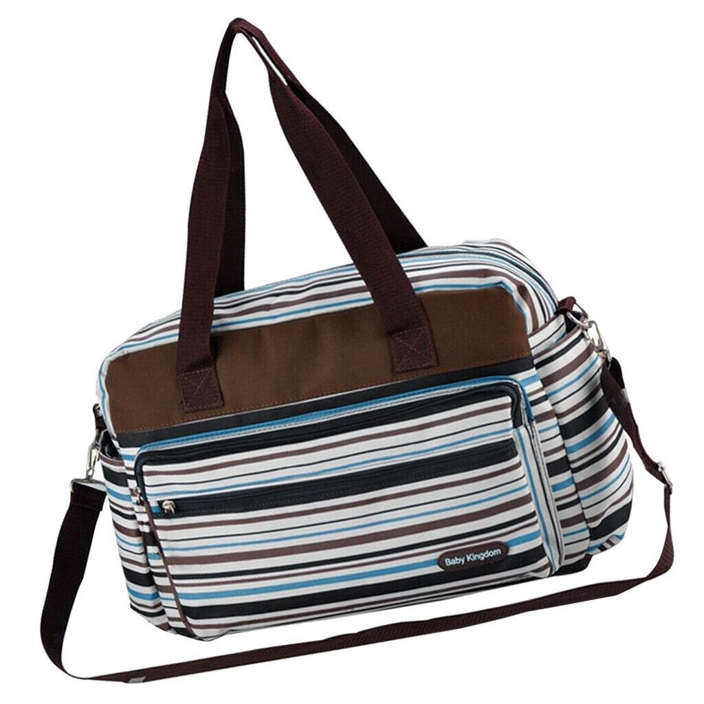 Waterproof Wearable Mummy Diaper Bag with Changing Pad Blue