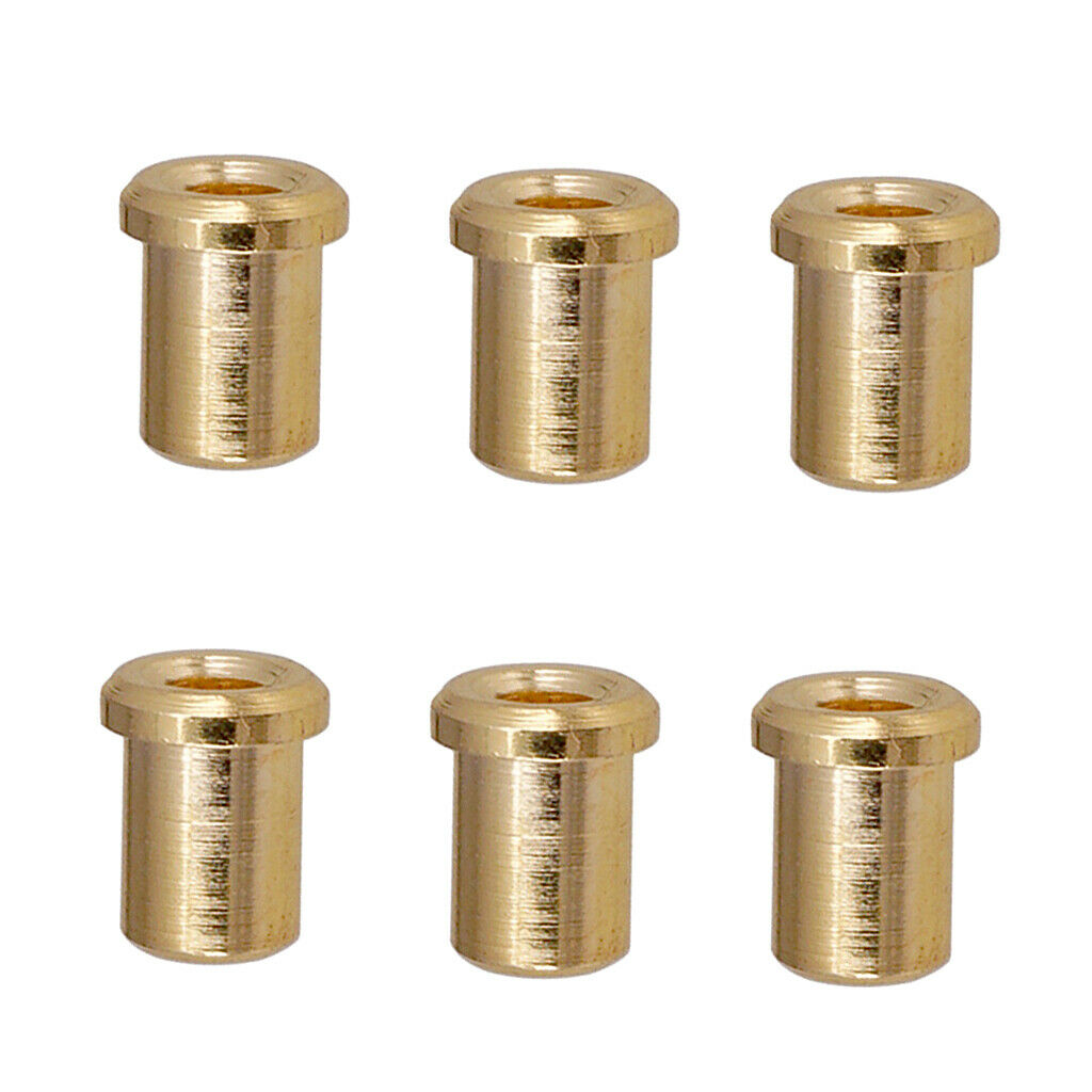6 Pieces Electric Guitar Thru Body Ferrules String Instrument Replacement