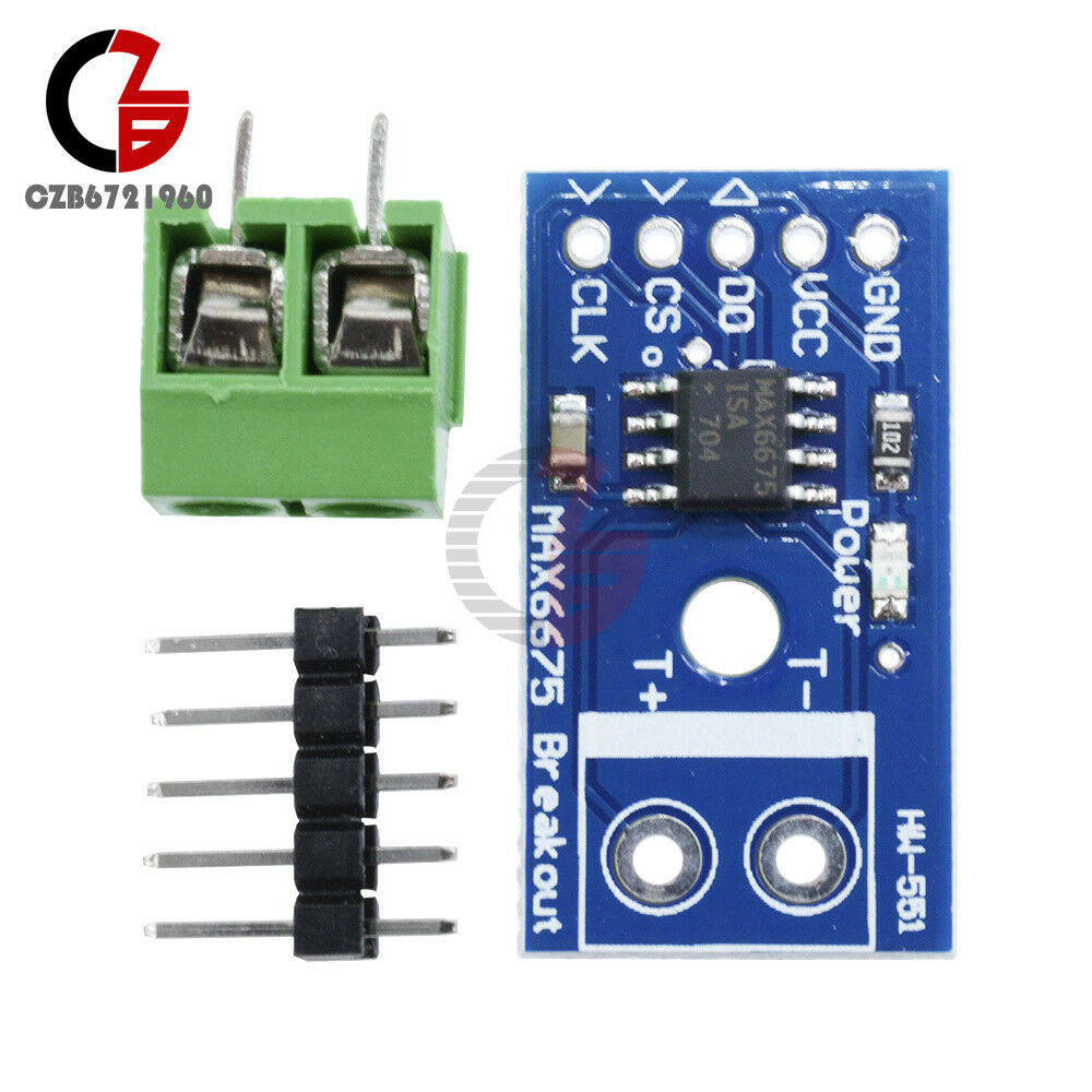 MAX6675 Type K Thermocouple Temperature Sensor Module SPI Interface For Arduino