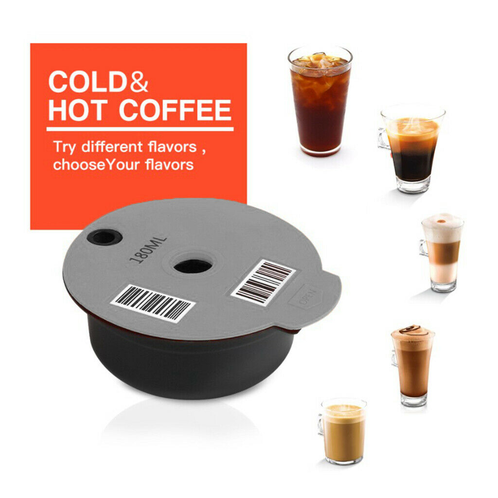 4x Refillable Reusable PP Coffee Capsule Pod Filter Cup for Bosch Tassimo