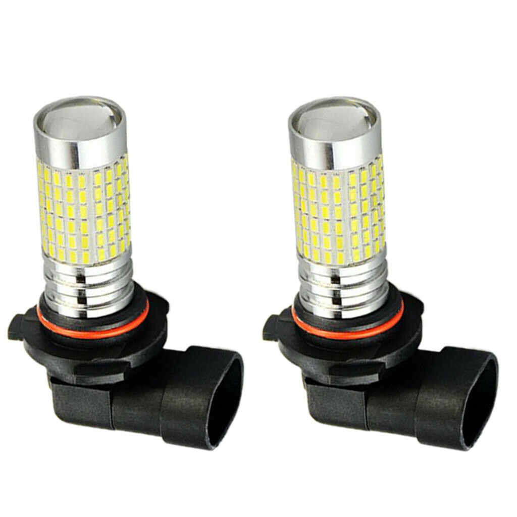 2 Pieces H10 LED Fog Light Bulbs w/ Projector 1200 Lumens 6000K Xenon White