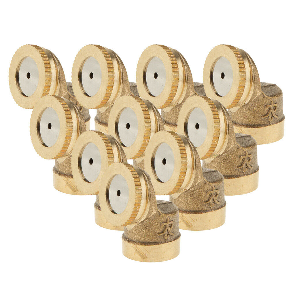 10 Pieces Household Watering 1/2" Irrigation Brass Spray Nozzle Working