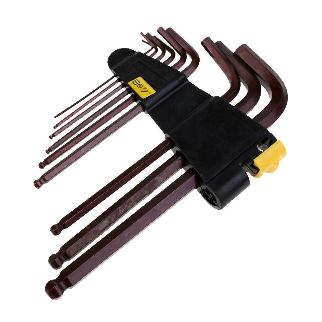 Bicycle Long Arm Metric Wrench Set Allen Hex Hexagon Key Repair Tool kits