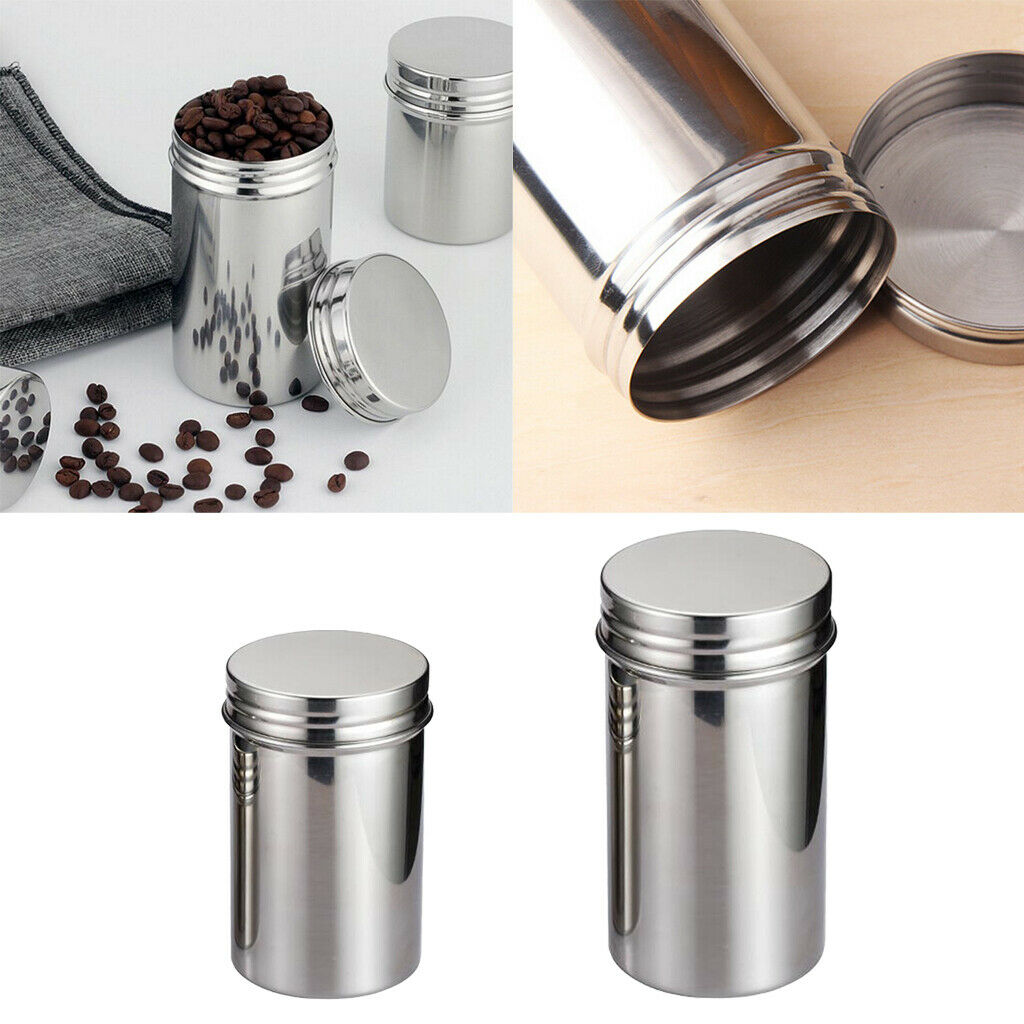 Stainless Steel Spice Tea Jar Coffee Condiment Pots Seasoning Pot Small