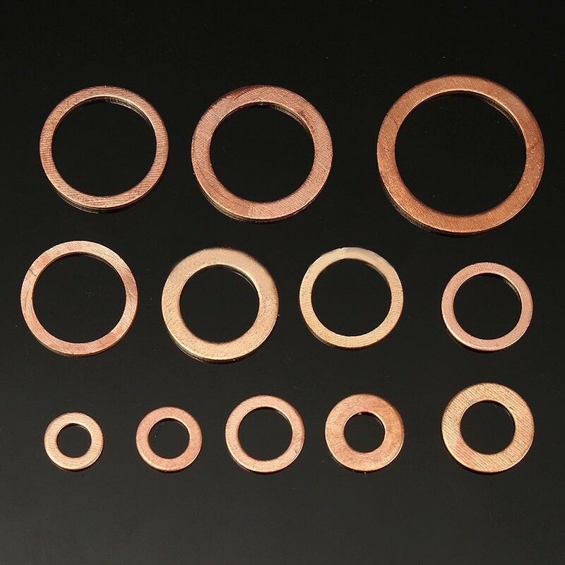 300 X High Quality Car Engines Copper Washers Seal Ring Gasket Hydraulic Fitting