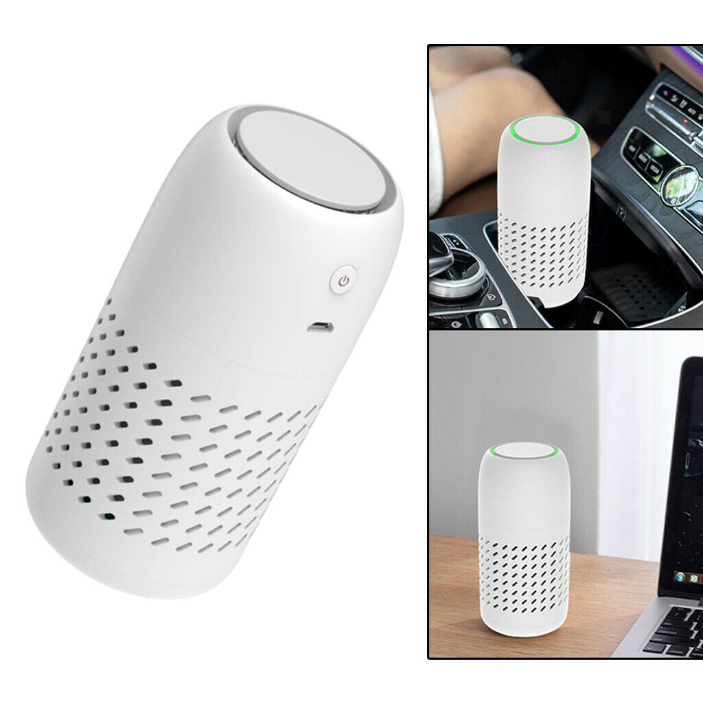 LED Air Purifier for Home, Negative Ion Deodorizer Ozone Cleaner Air Ionizer