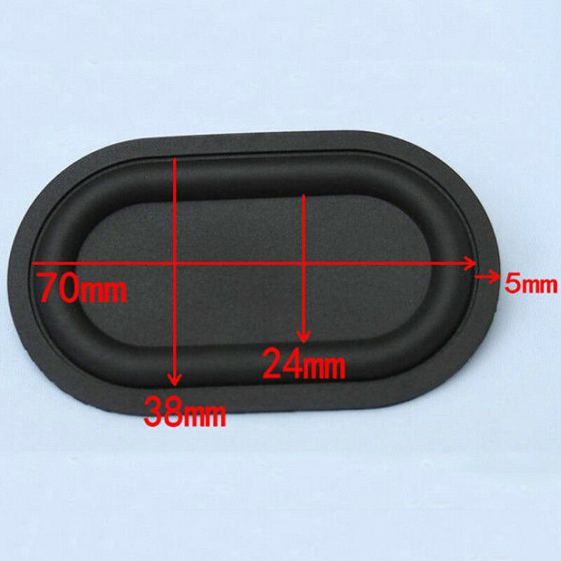 2pcs 77x46mm bass speaker passive radiator auxiliary bass rubber vibration   XC