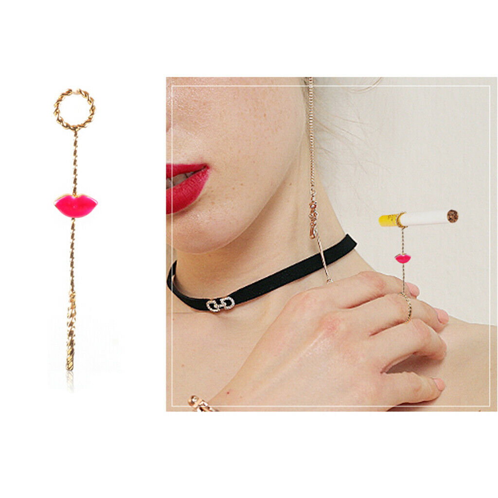 Elegant Cigarette Finger Holder Stand Free Hand Smelling 16mm Lady Women