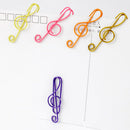 20 Pieces Colorful Music Symbols Paper Clips Creative Clips Bookmarks Home