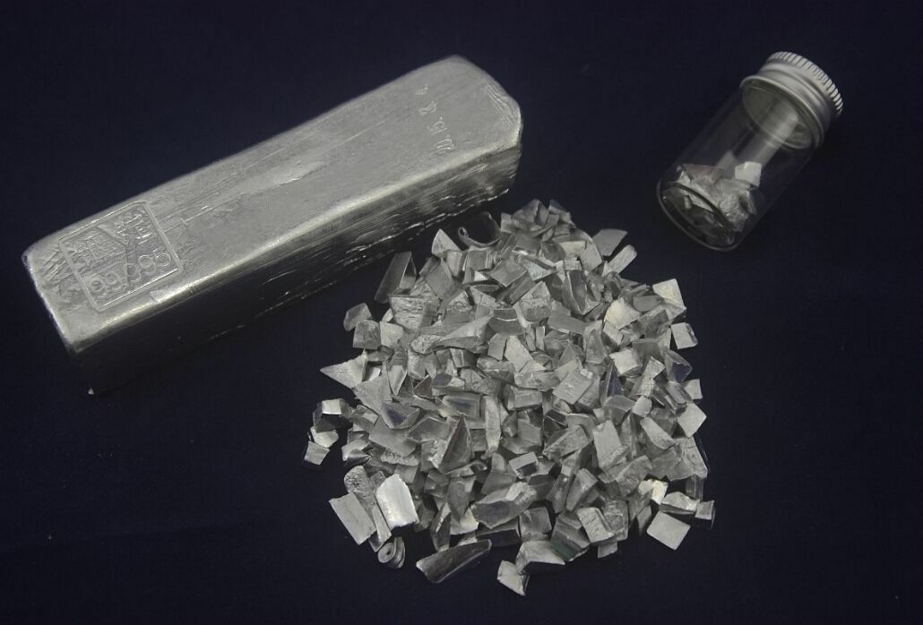 5 grams High Purity 99.99% Indium Metal Lumps Vacuum packing