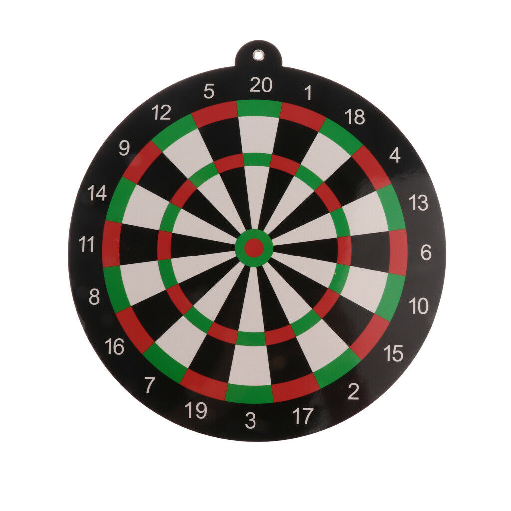 Children's magnetic dart game set with 9.45 inch dartboard and 2 light ones