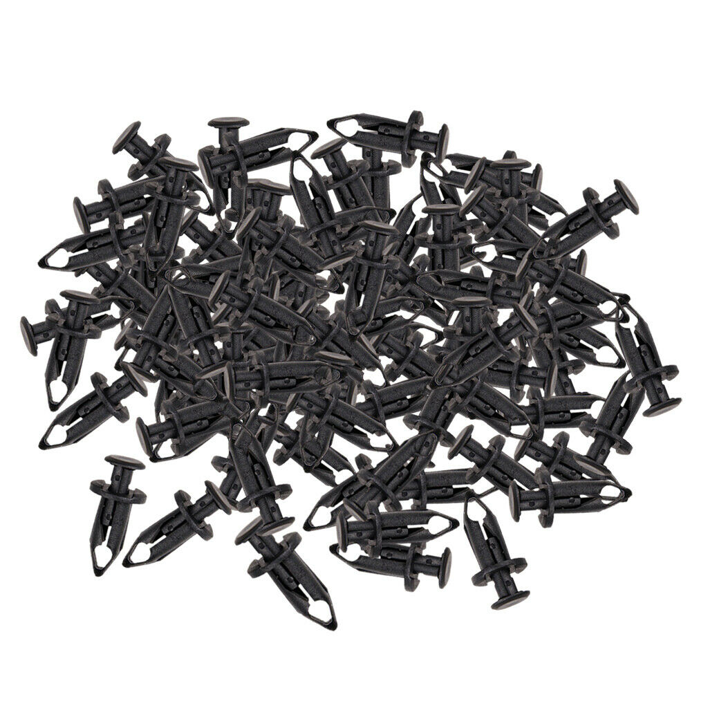 100x Car Auto Bumper Clips Trim 9mm Push Type Pin Fastener Clips Replacement