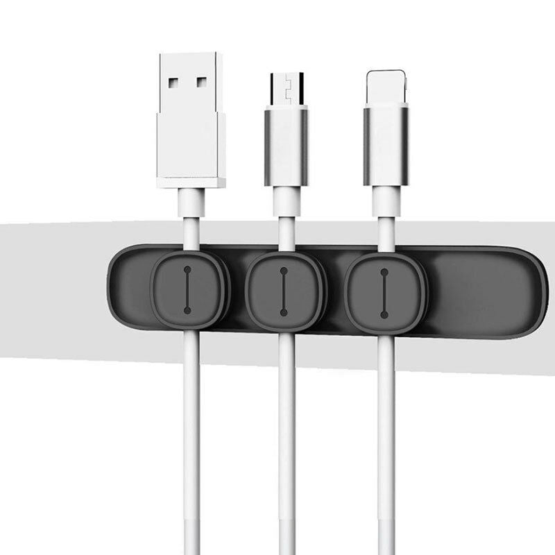 Organizer Of Cables USB Cord With 3 Clips Magnetic, Arrangement Cable New