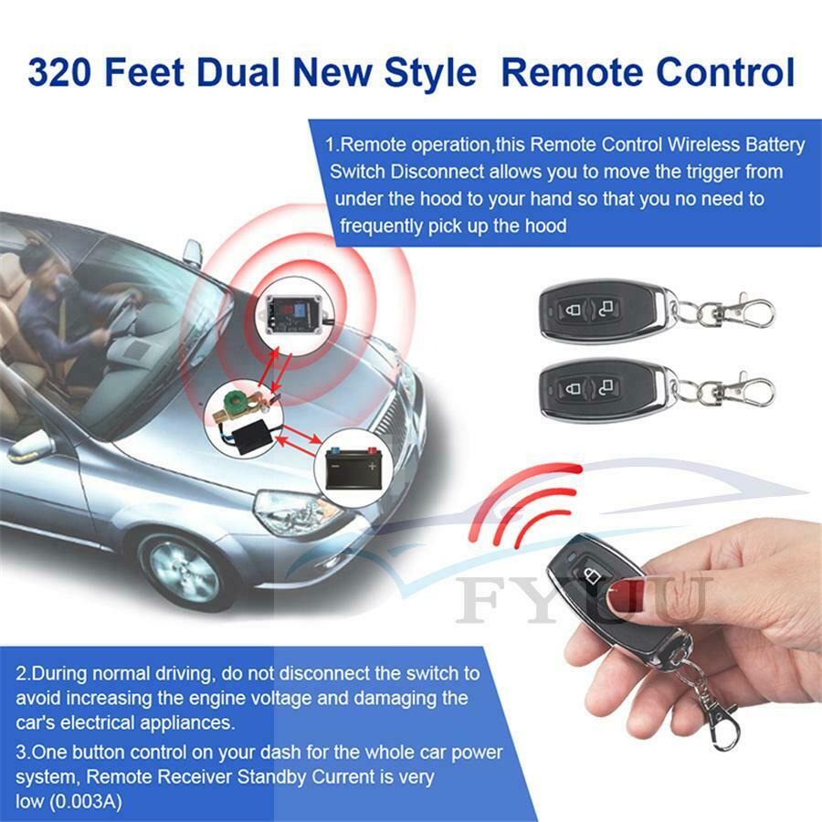 12v Car Battery Disconnect Cut Off Isolator Master Switches Voltmeter Display