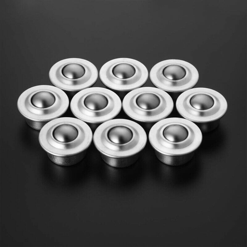 2X(12PCS Stainless Steel Ball Transfer Bea Casters Universal Base Conveyor I2M5)