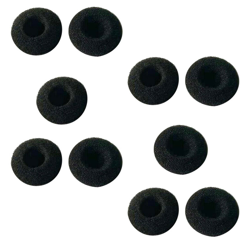 10 Pieces Earbud Earpiece Comfortable Foam For