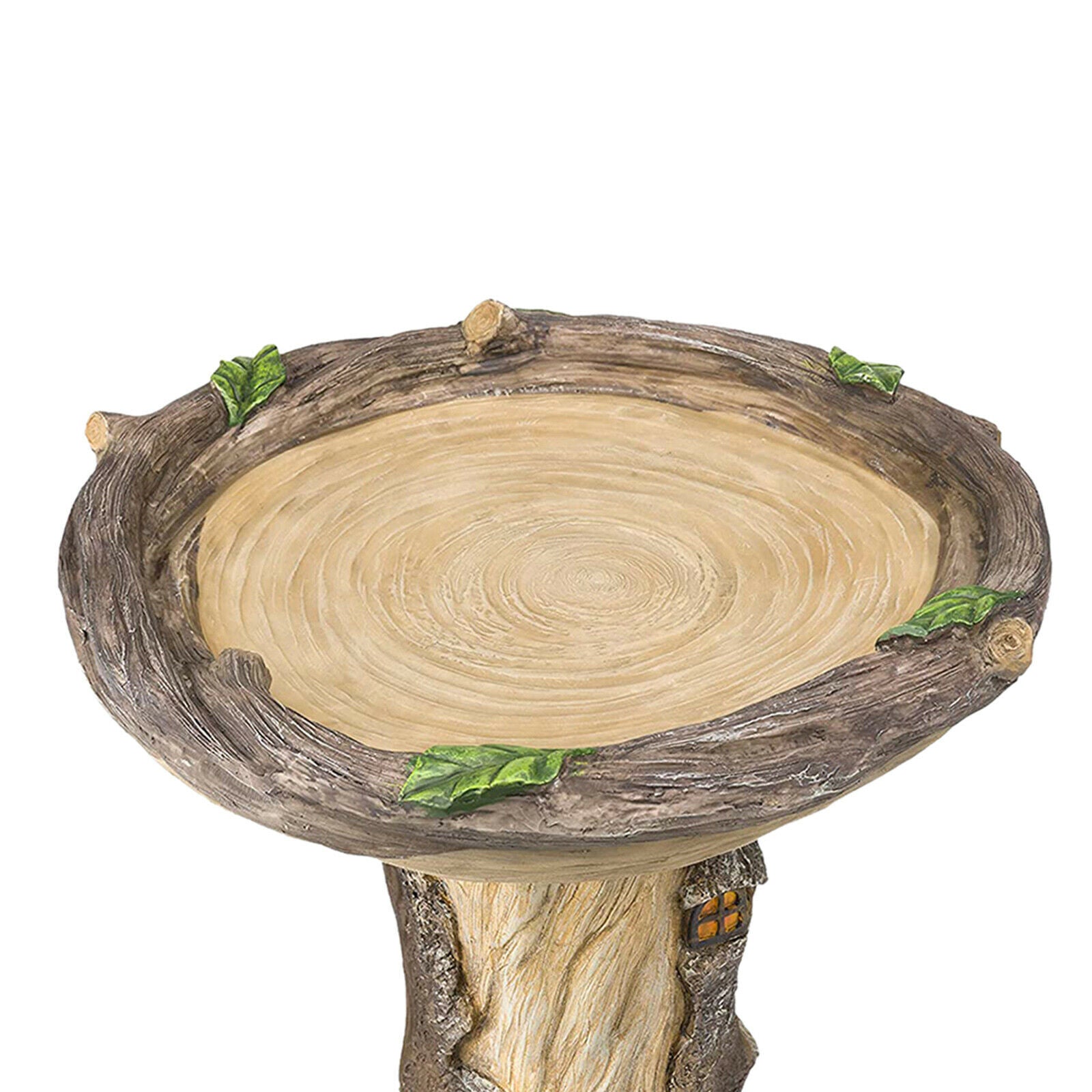 Tree Wild Bird Bath Feeder Bowl Garden Household Decor Statue For Balcony