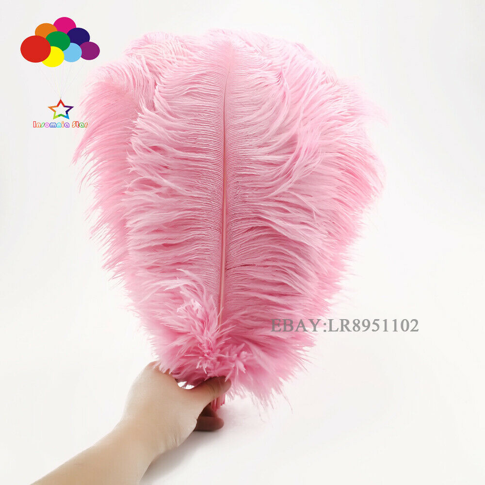 100 pcs pink ostrich feather plumes for wedding centerpiece wedding decor