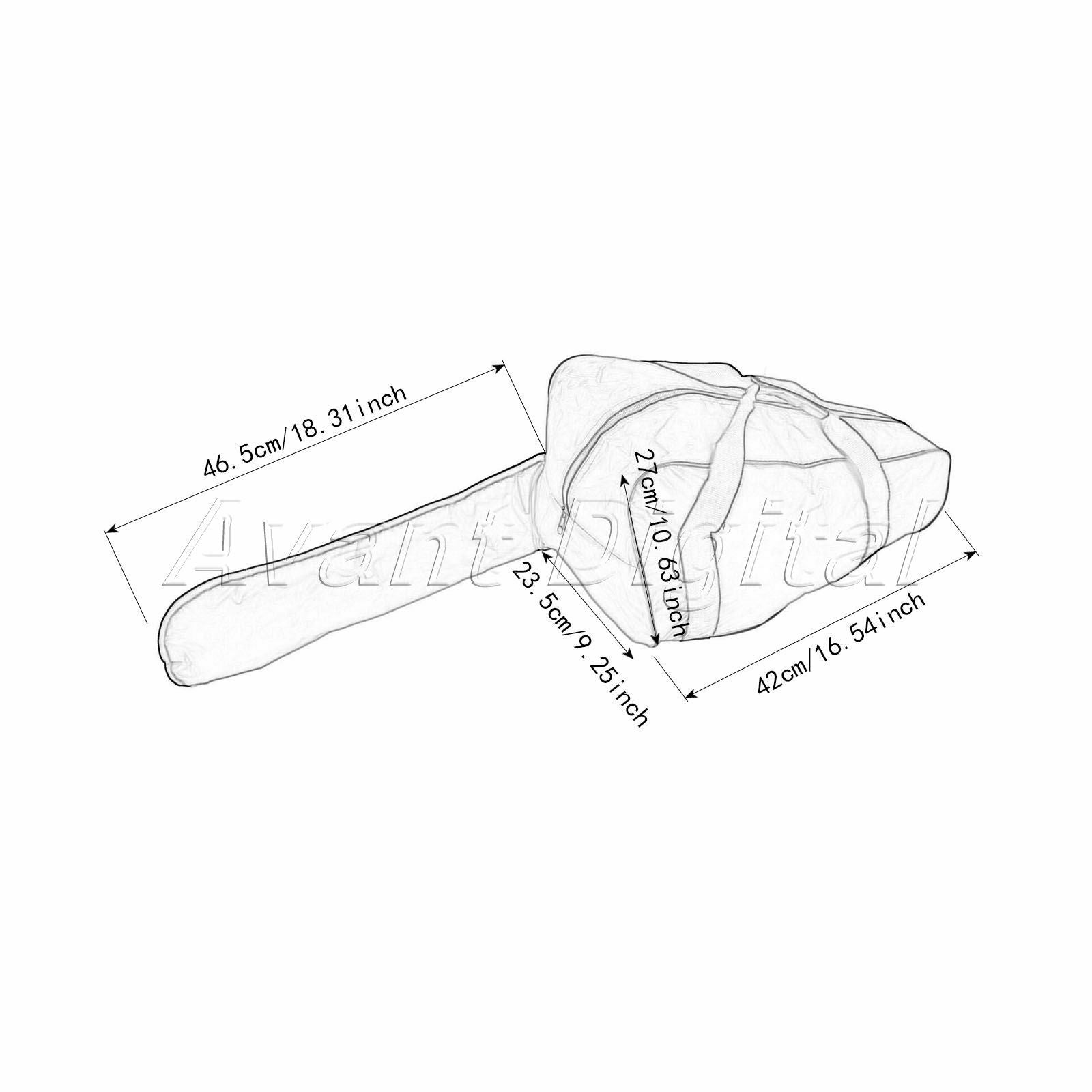 1Pc Chainsaw 16" 18" 20" Carrying Bag Protective Holdall Holder Box Storage Case