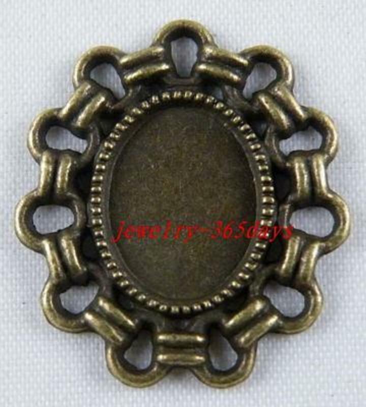 30pcs Bronze Color Photo Frame Connectors 26x24x2mm 11574