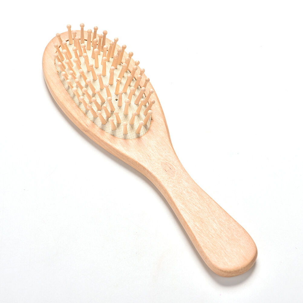 Paddle Hair Care Brush Wooden Massage Comb Scalp Stress Release Beauty Too.l8