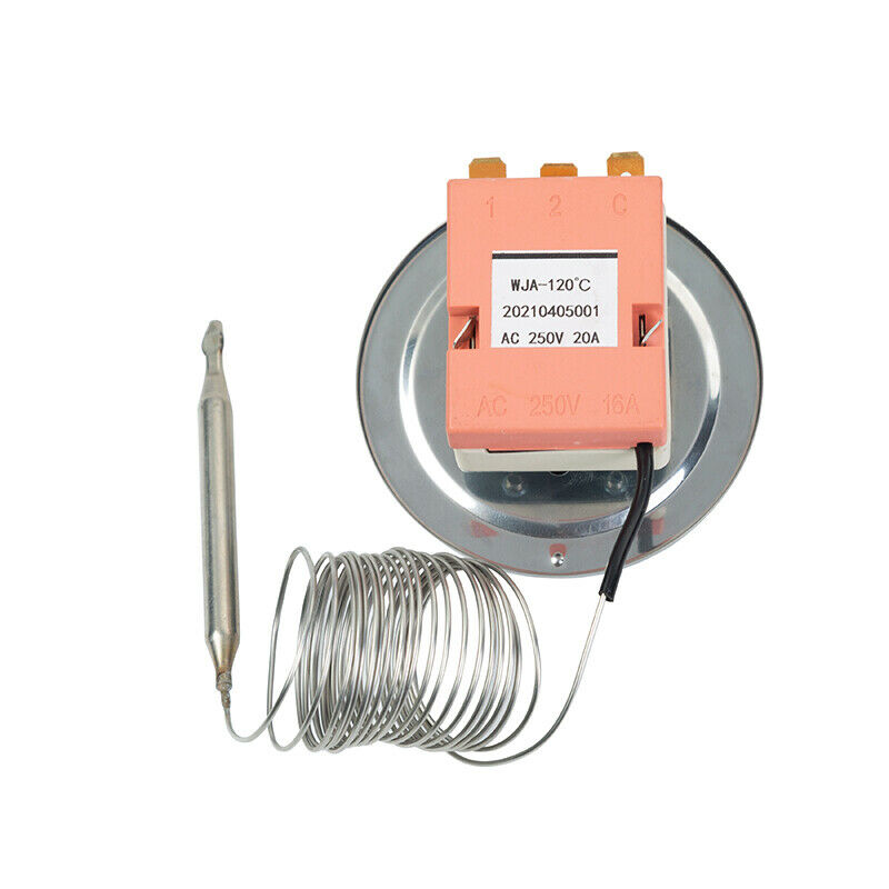 Adjustable Thermostat Water Temp Switch Probe Kit Electric Radiator Fan Control