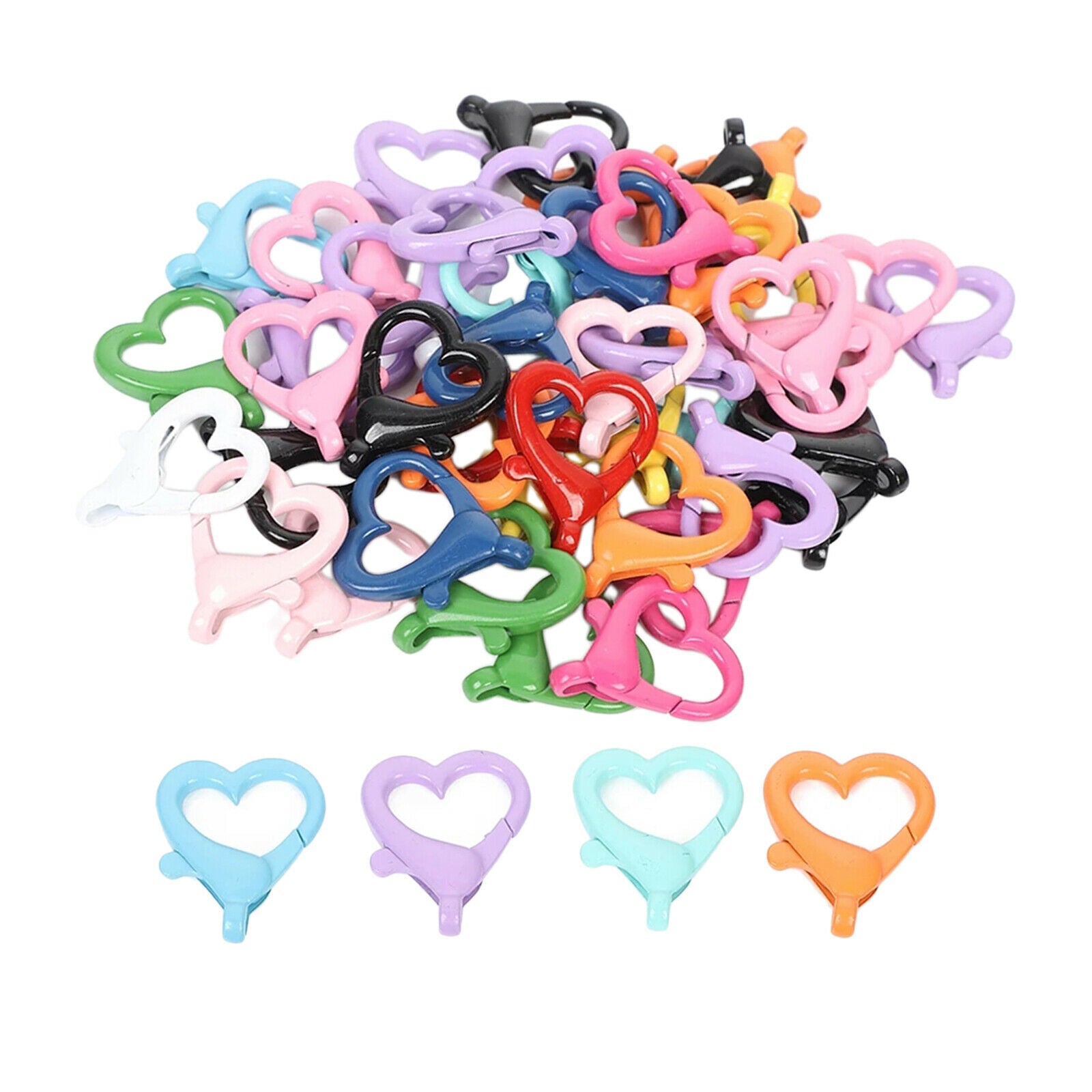 50pcs Plastic Lobster Claw Clasps 30x21mm for Jewelry Making Findings Craft