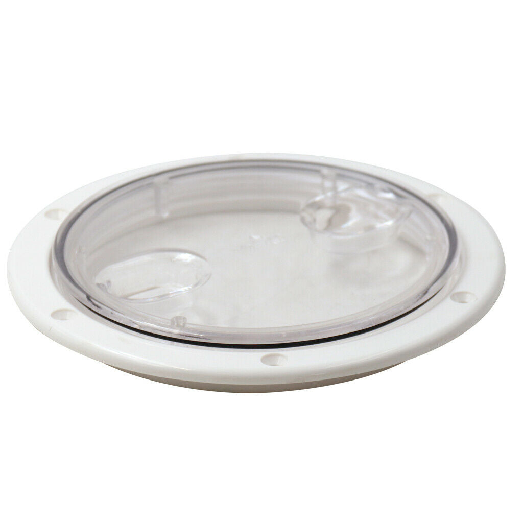 Inspection Access Hatch Cover 6inch - Deck Plate for Boat /Yacht Marine, White