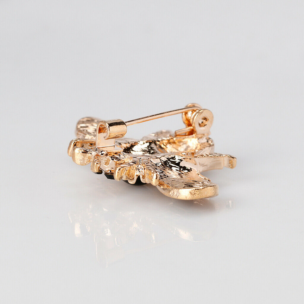 Classic Crystal Enamel Honeybee Insect Brooch Pin Wedding Party Jewelry