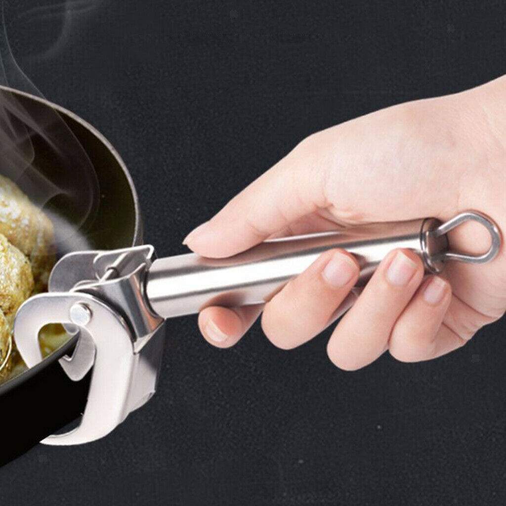 Stainless Steel Kitchen Anti-Scald Gripper Plate Bowl Dish Pot Clamp Holder