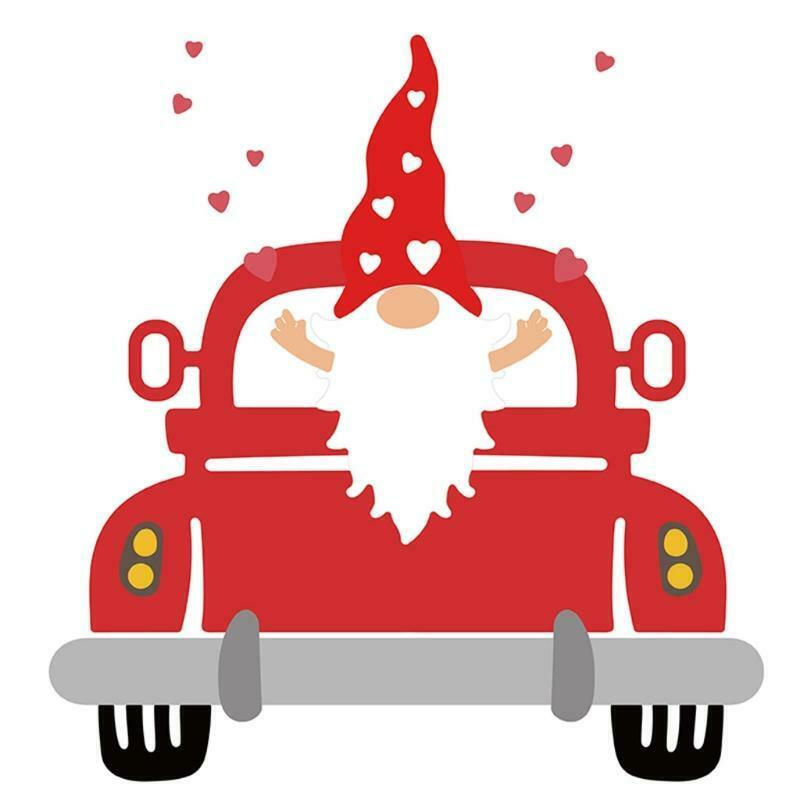 Heart Shape Gnome Dwarf Car Carbon Steel Cutting Dies DIY Scrapbooking Photo
