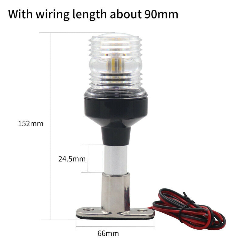 6" LED Light Boat Navigation Yacht Marine Stern Light 12~24V Signal Light White