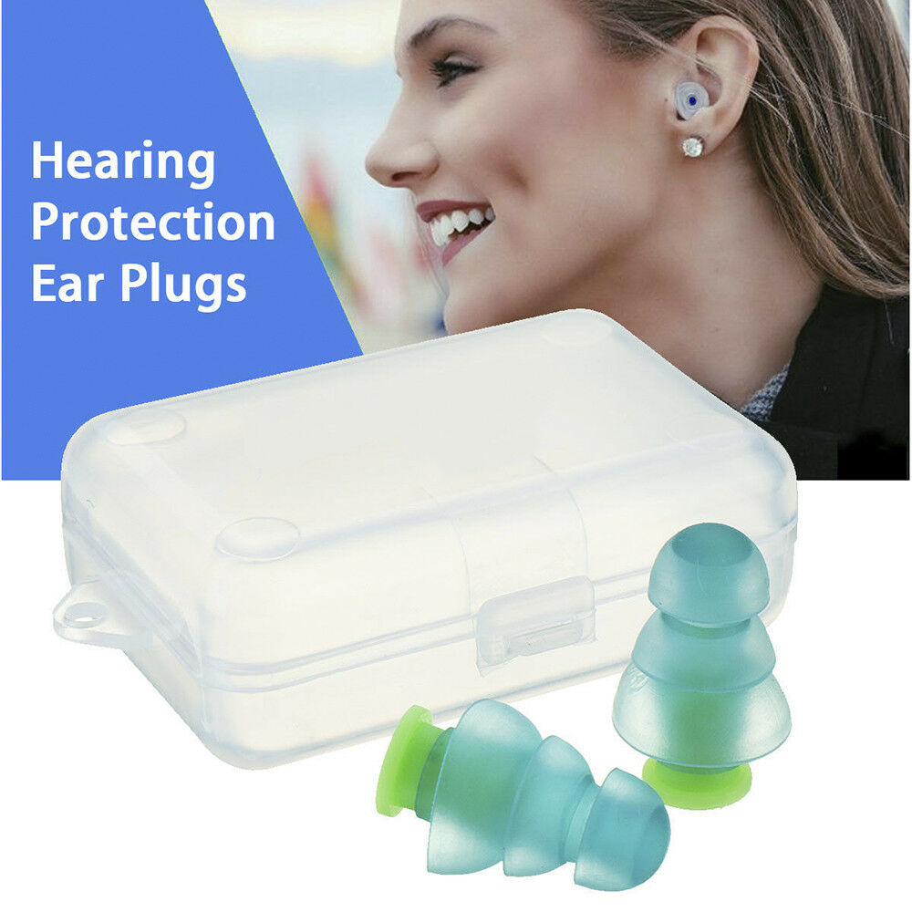 2PCS Noise Cancelling Ear Plugs Hearing Protection Concerts Musicians Sleeping