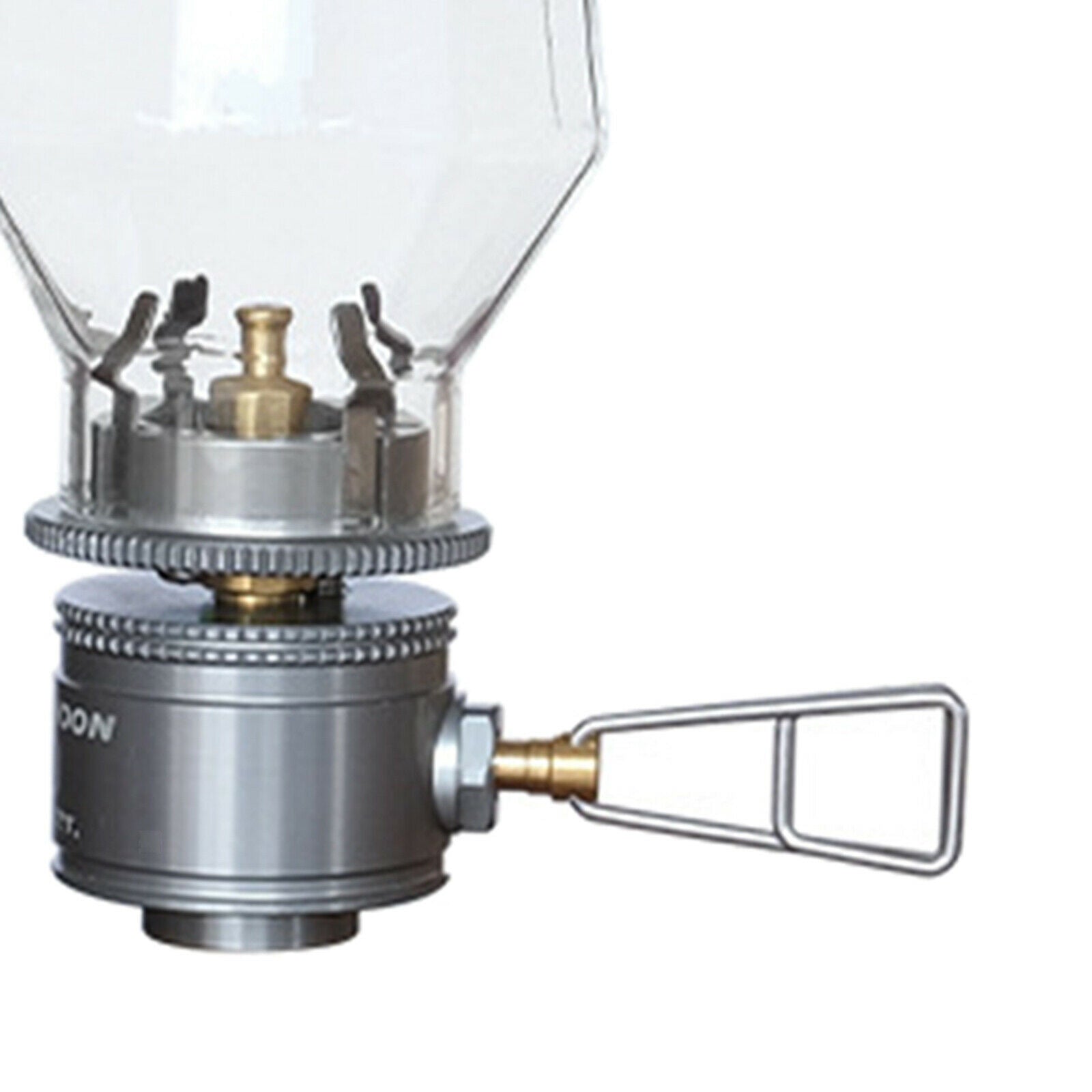Gas Lantern Lamp Light Butane Gas Light for Camping Hiking Glass Mantle