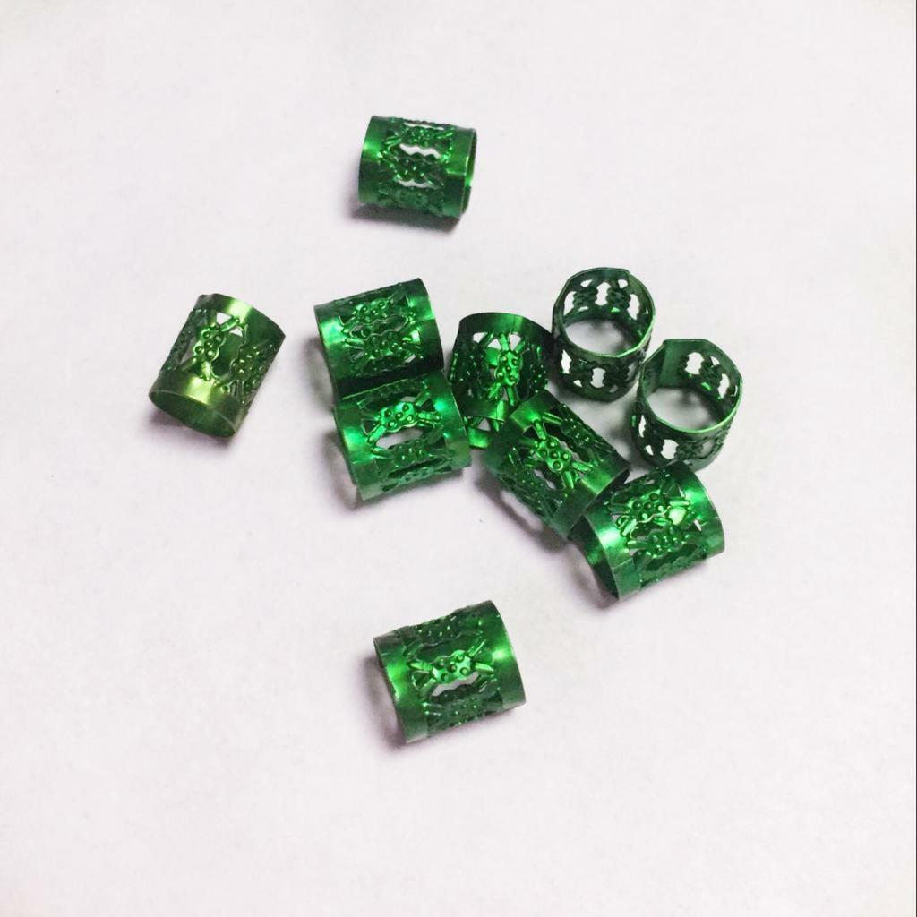 80pcs Dreadlocks Beads Dread Locks Metal Cuffs Hair Decor Braid Hair Jewelry