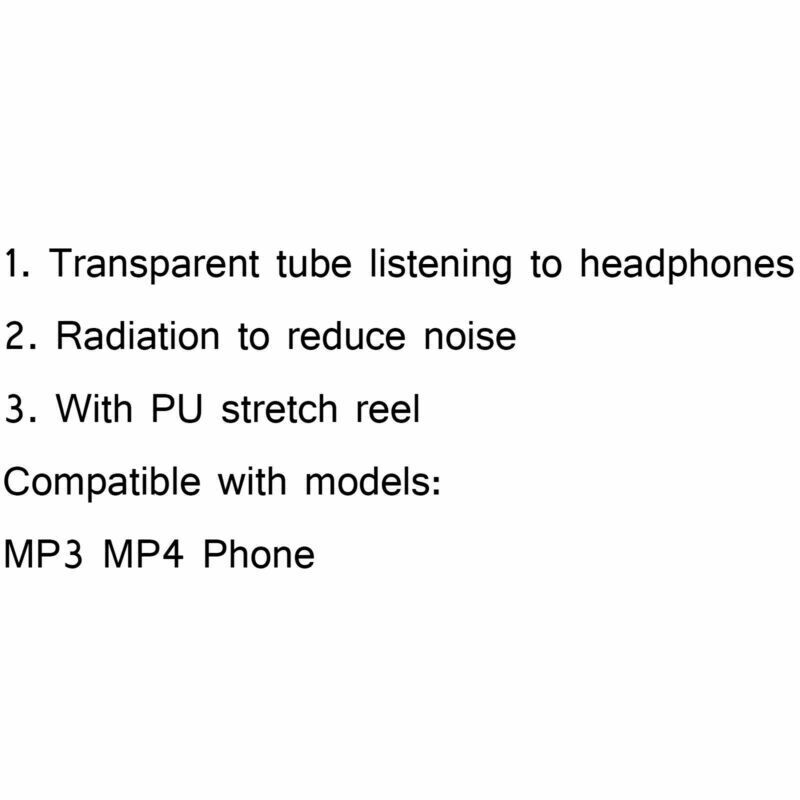 1x 3.5mm Listen Only Curve Covert Acoustic Tube Headset For MP3 MP4 Phone  AT2